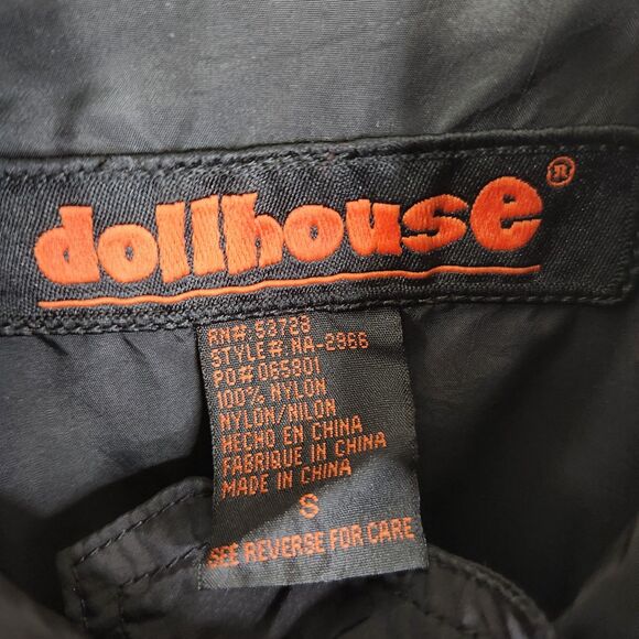 Dollhouse Vintage Womens Long Sleeve Full Zip Utility Bomber Jacket Small - Picture 4 of 7